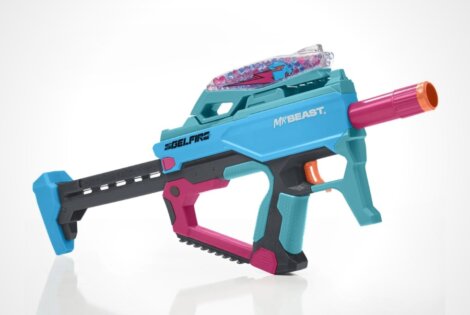 The Nerf Pro Gelfire X MrBeast blasters