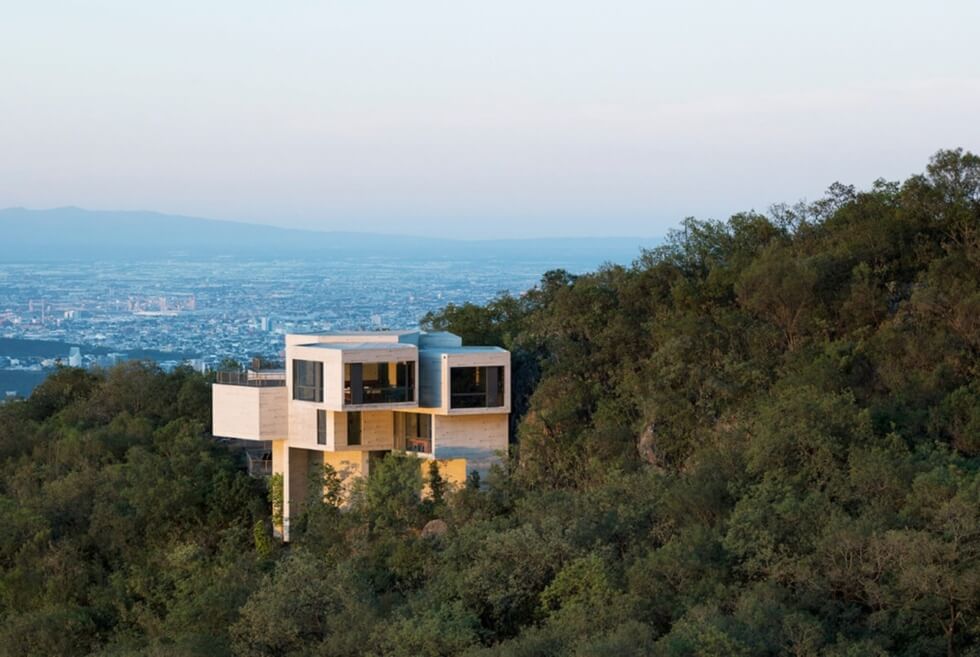 Casa Ventura Emerges Like A Cliff Face On A Hilltop