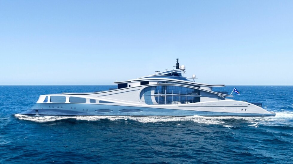 The Swell Is A 250-Foot Megayacht By M51 Concepts With A Hybrid Propulsion System