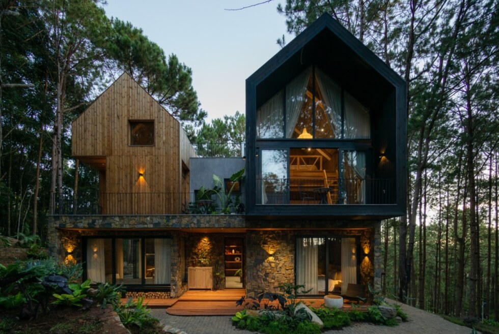 Aps Concept Nestles Villa of the Star In A Pine Forest In Vietnam