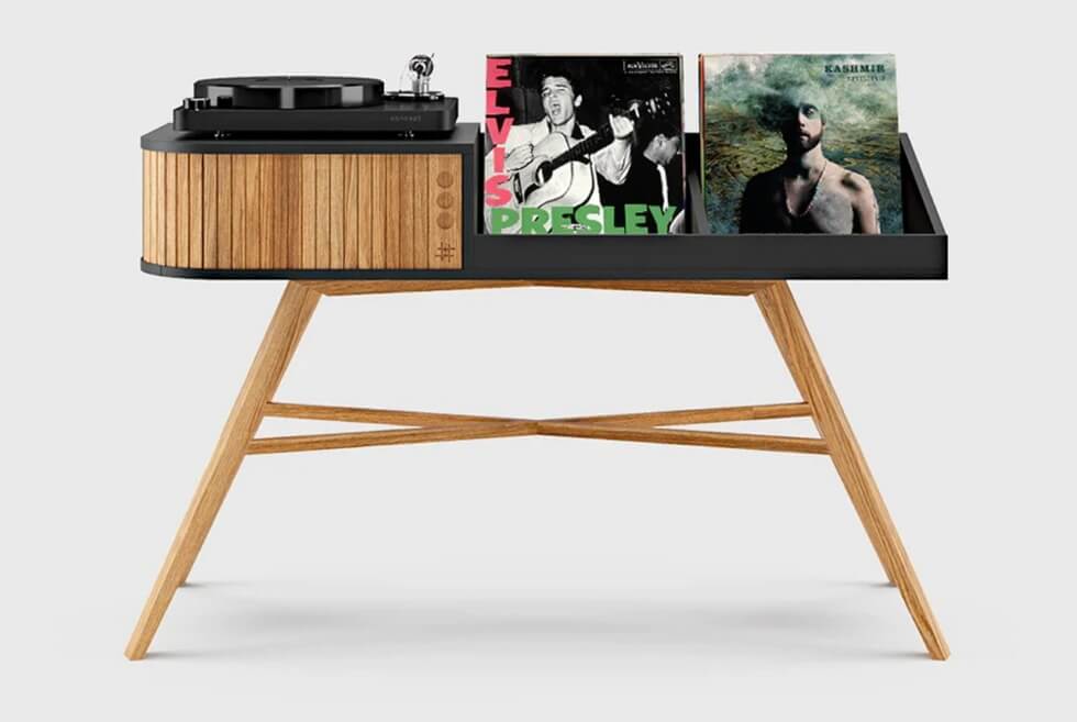 Display Your Records Like Art Pieces With The HRDL Vinyl Table