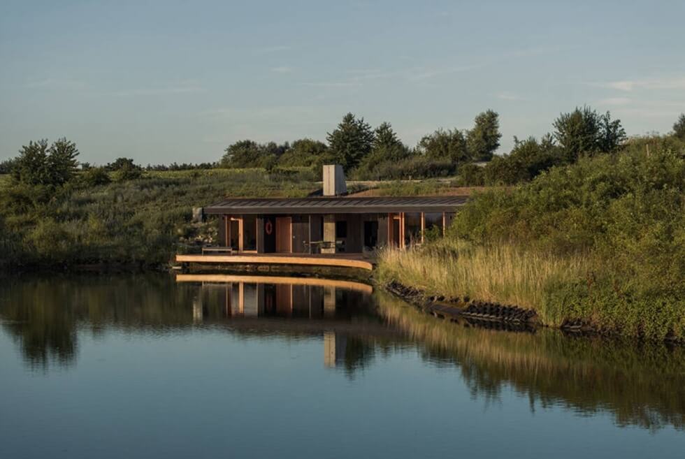 CLT House Peeks Out From The Ground With Its Green Rooftop