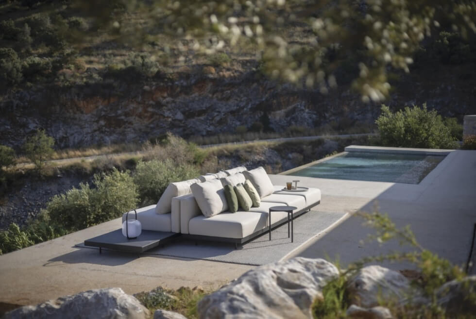The Weatherproof Dongo Modular Sofa Works Great Outdoors