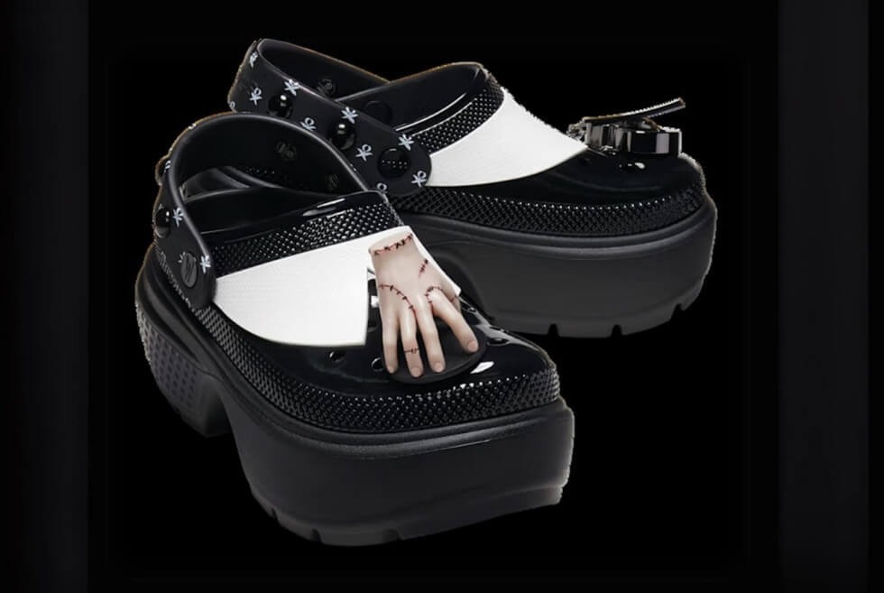 Embrace Your Inner Gothic With Crocs’ Wednesday Stomp Clogs