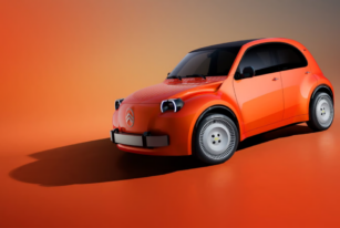 Citroën 2 CV Concept electric car at the 2026 Paris Motor Show